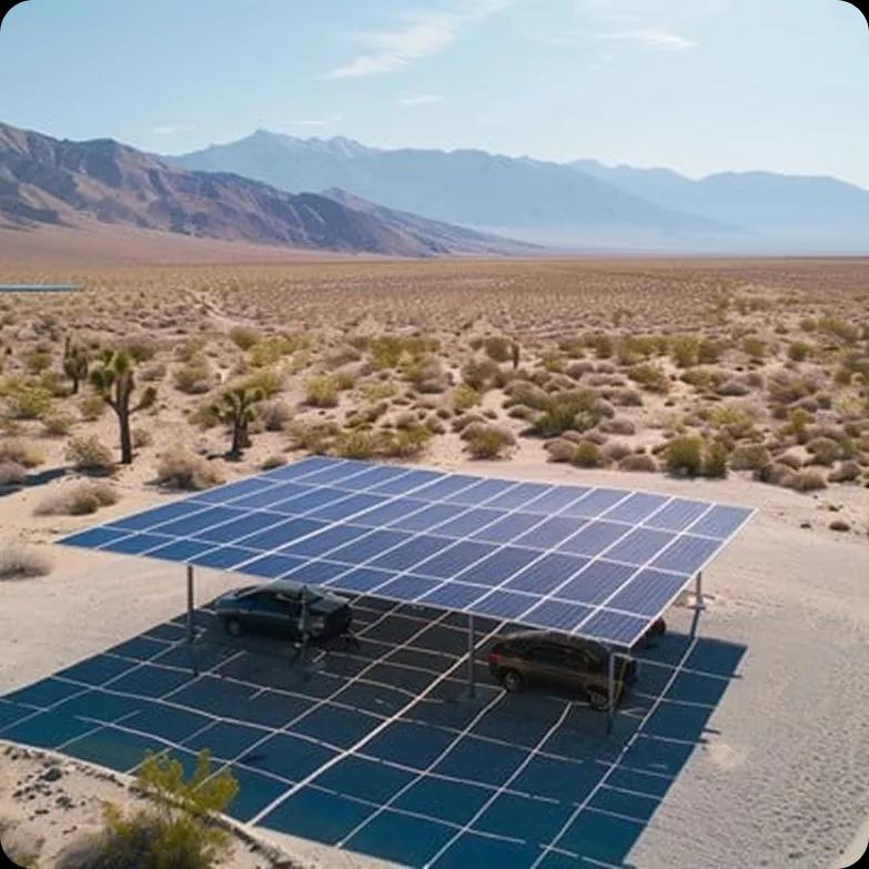 Solar-powered desert camp offering sustainable desert safari dubai alternatives