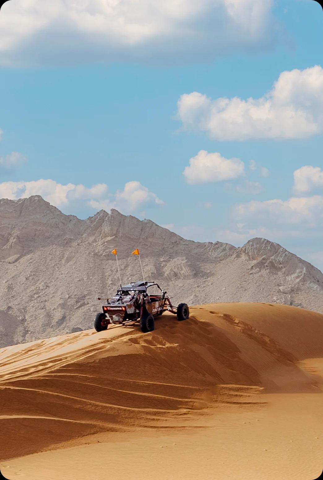 self-drive dune buggy tours are designed to be low-impact on the desert terrain