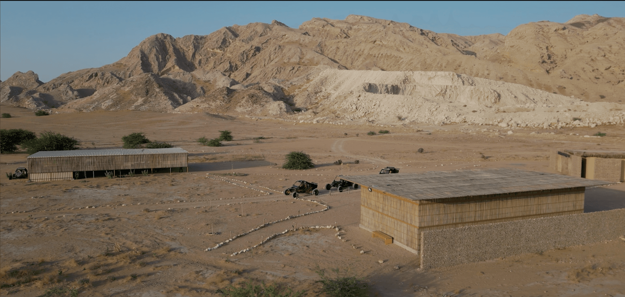 Zerzura desert camp in Mleiha where dune buggy tour begins